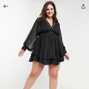 New ASOS curve Black party dress! Never worn!